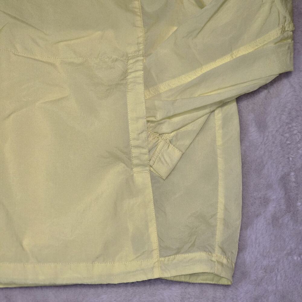 Eddie Bauer Women’s Small Yellow Nylon Half Zip Pullover Windbreaker Hood Jacket - Picture 6 of 12